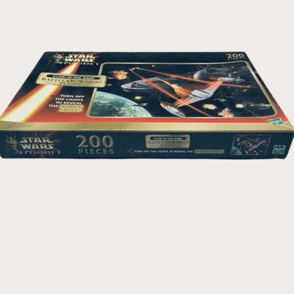 Star Wars Episode I Battle Of Naboo Jigsaw Puzzle 200 Piece Glow In The Dark New - Picture 3 of 3